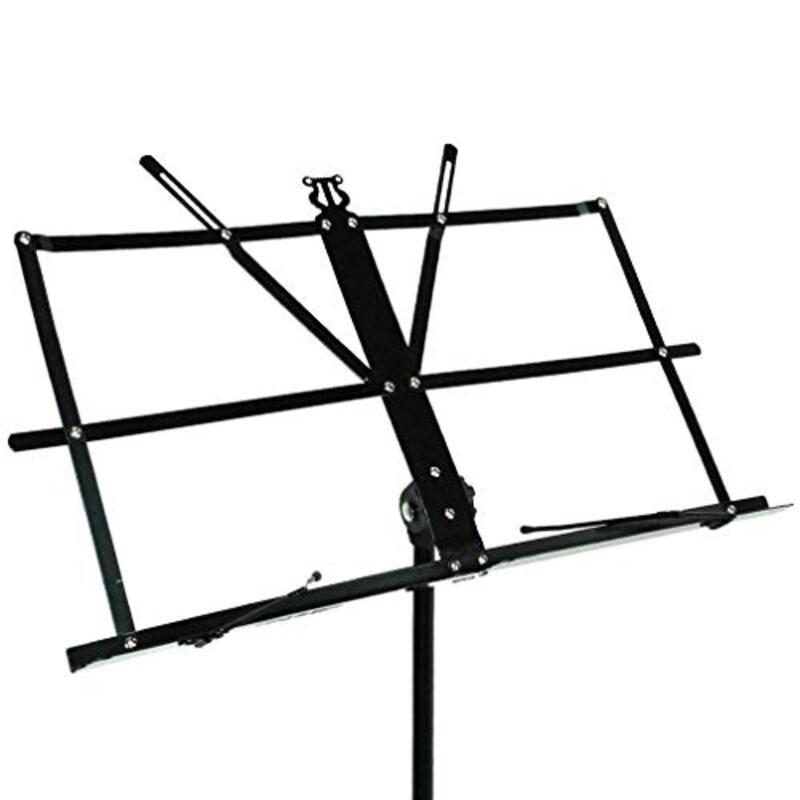 Rubik Electric and Acoustic Guitar Stand, Black