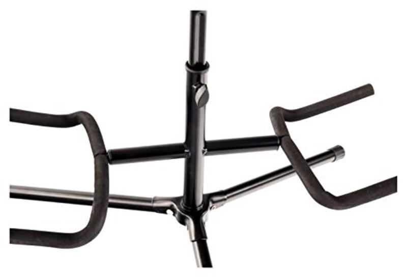 Classic Cantabile Double Guitar Stand, Black