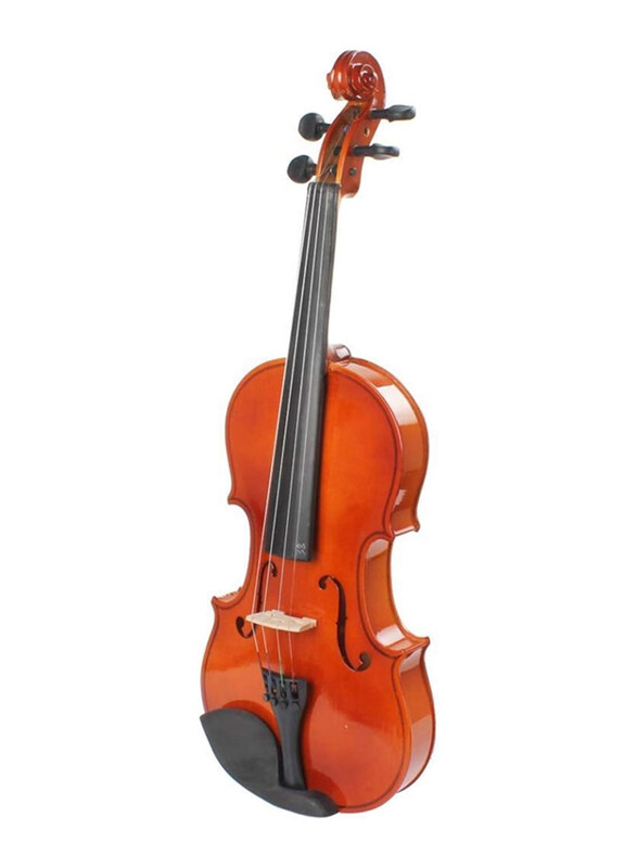 

Generic Violin 4/4 Full Size Natural Acoustic Violin Fiddle with Case & Bow & Rosin for Violin Beginner Stringed Instruments, Brown
