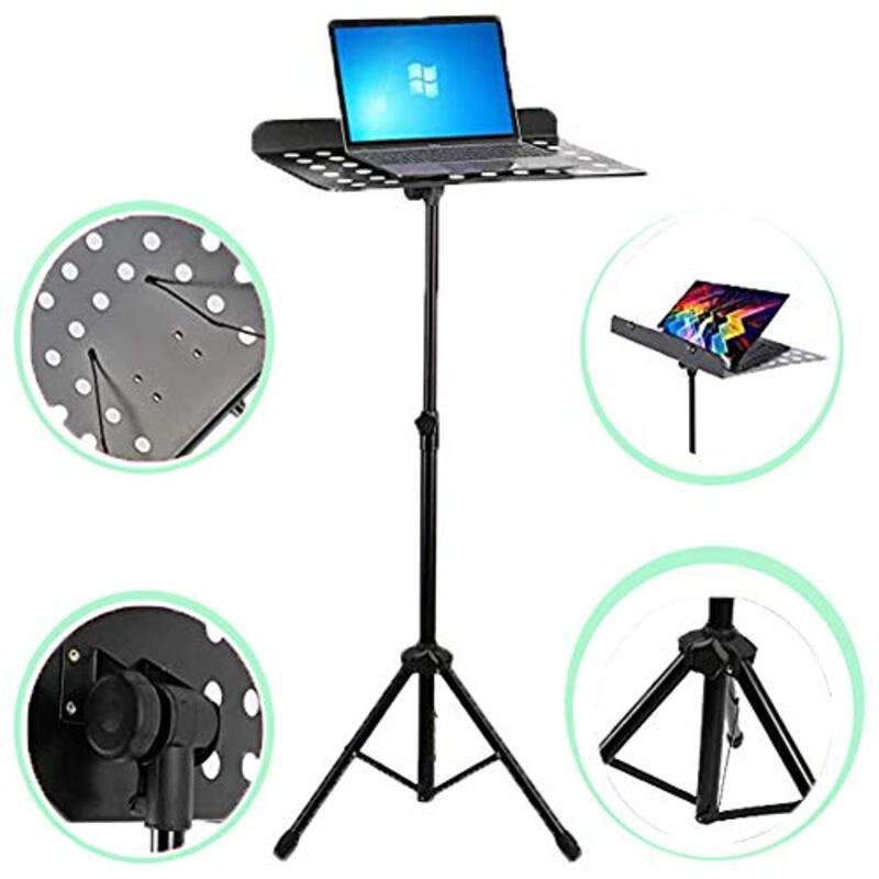 Two Mice Foldable Portable Music Stand, Black