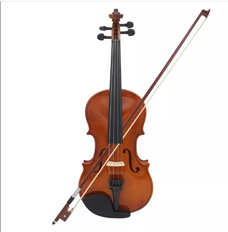 MegArya 3/4 Student Acoustic Violin with Case/Bow/Rosin and Violin Stand, Natural