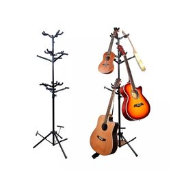 MegArya 9 Holder Vertical Style Multi-Stand for Guitar, Black