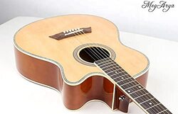 MegArya 41-inch Acoustic Guitar, Rosewood Fingerwood, Multicolour