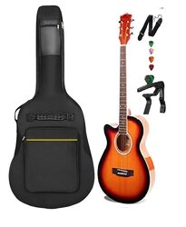 MegArya Acoustic Guitar Combo Pack Bag, Sunburst