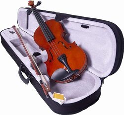 MegArya Acoustic Semi Professional 4/4 Violin With Bow Case And Rosin, Mahogany