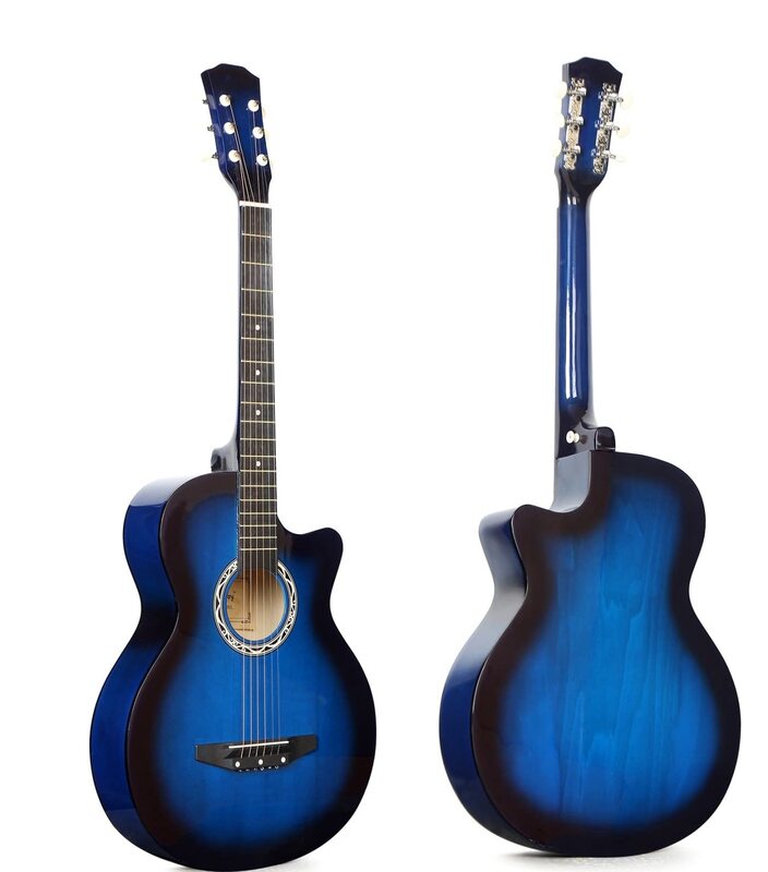 MegArya 38inch Acoustic Guitar in Full Size for Beginner, Blue