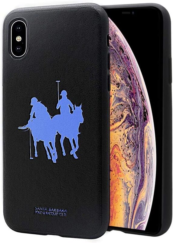 Apple iPhone XS Polo Mobile Phone Case Cover, Black/Blue