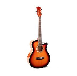 MegArya TAS Acoustic Guitar, Dark Brown