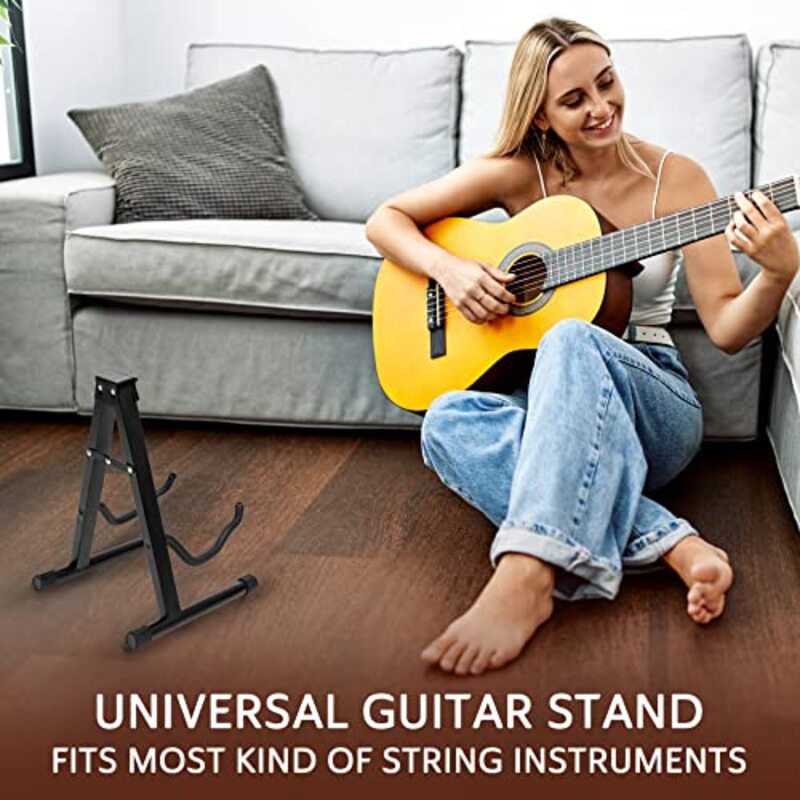 Straame Universal Guitar Stand, Black