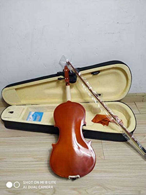 1/8 Size Children Violin with Case and Bow, Brown