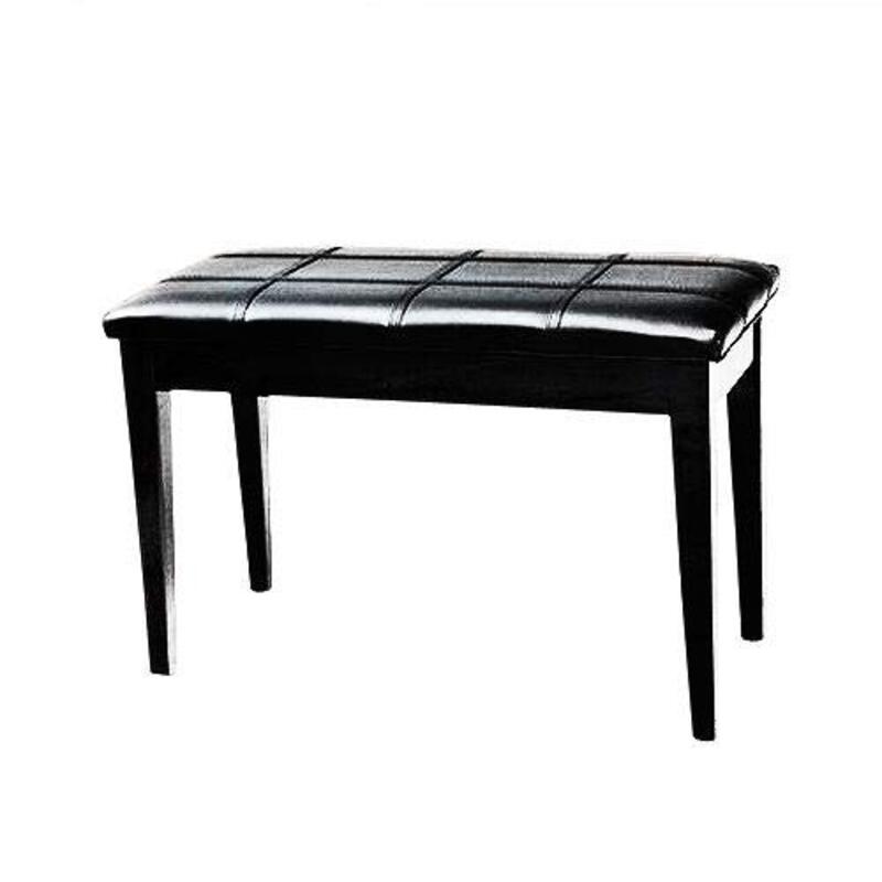 Piano Bench with Storage, Black
