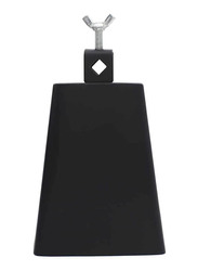 Durable Metal Percussion Cowbell Instrument with Stick, Black