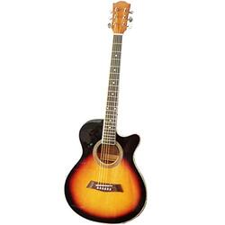 MegArya G40 Acoustic Guitar, Brown