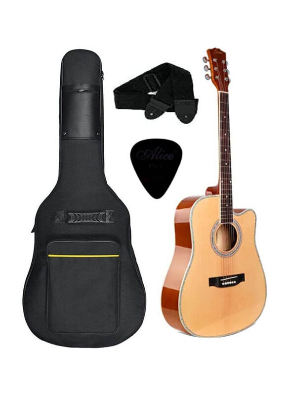 

MegArya Acoustic Guitar with Bag, Strap & Picks, Rosewood Fingerboard, 40/41 Inch, Natural