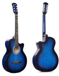 MegArya Acoustic Guitar, Blue
