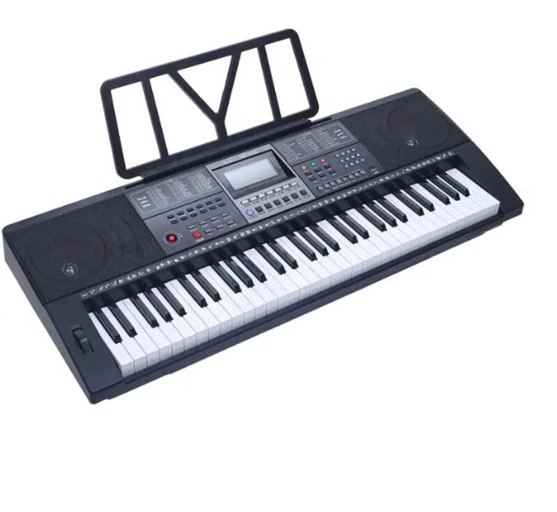 Megarya Aiersi Brand Professional Functional MIDI 61 Keys Piano Electronic Keyboard, Black