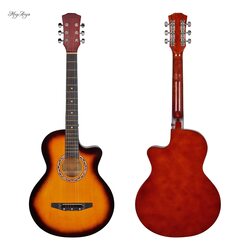 MegArya 41-inch TAS Acoustic Guitar, Rosewood Fingerwood, 3-Color Sunburst