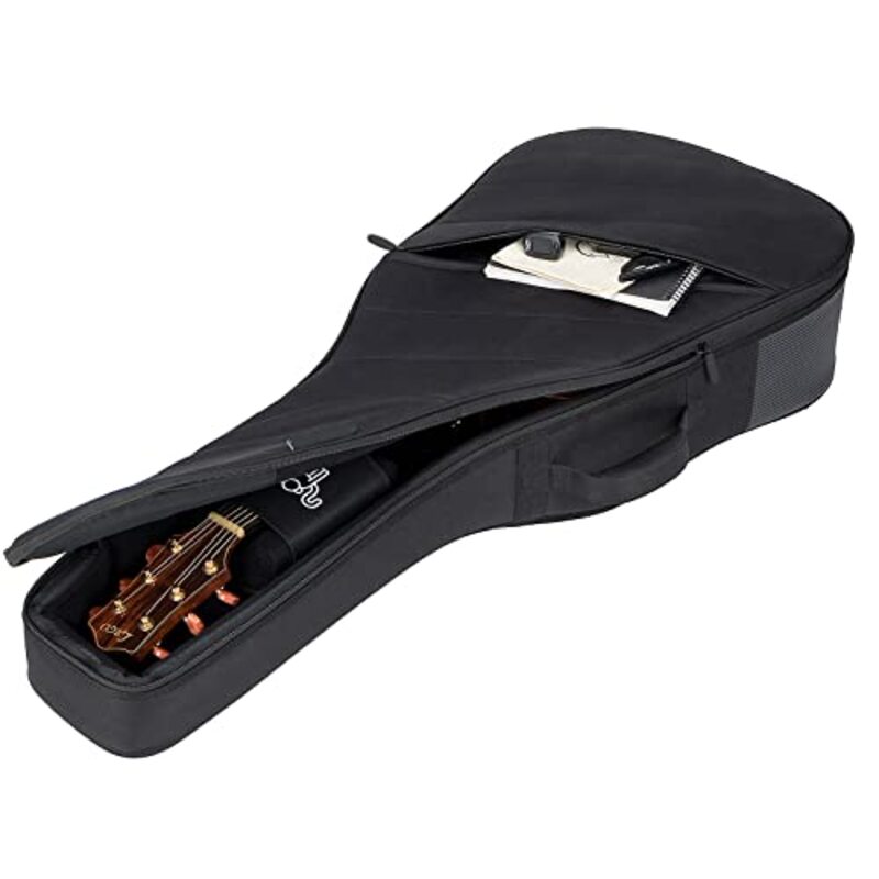 New Design Deluxe Thick Padded Waterproof Guitar Soft Case, Black