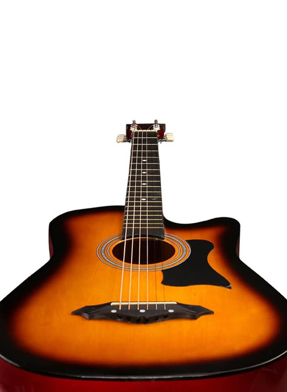 MegArya MF38 Flamingo Series Acoustic Guitar, Linden Wood Fingerboard, Sunburst