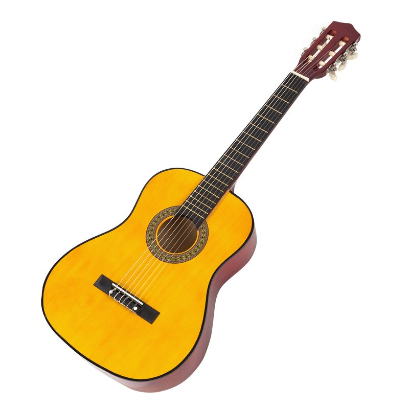 Music Alley MA34-N Classical Junior Acoustic Guitar for Kids, 34-Inch, Yellow
