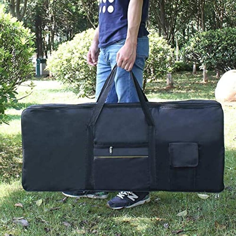 Megarya Stand & Bag Kit for 61 Keys Electronic Piano Keyboard, Black