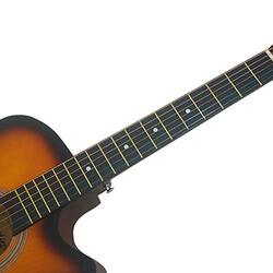 MegArya Acoustic Guitar, Brown Sunburst