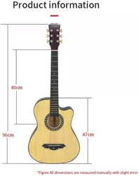 MegArya Acoustic Best for Beginners and Advanced Guitar, Beige
