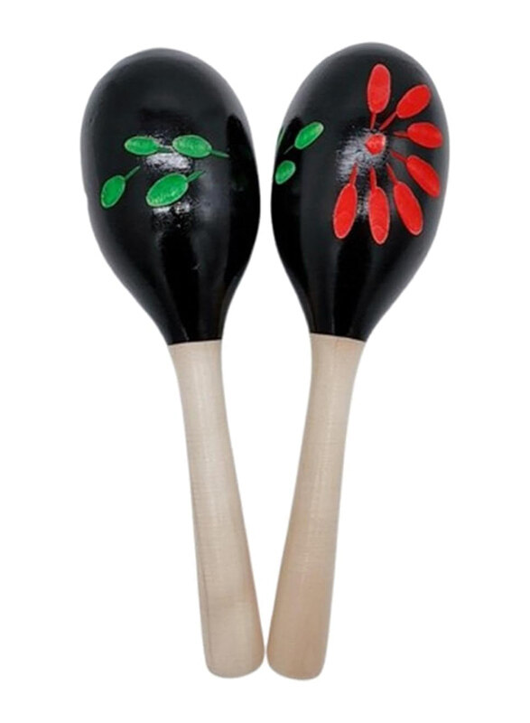 

MegArya Baby Maracas Latin Wooden Percussion Instruments, 2 Pieces, Multicolour