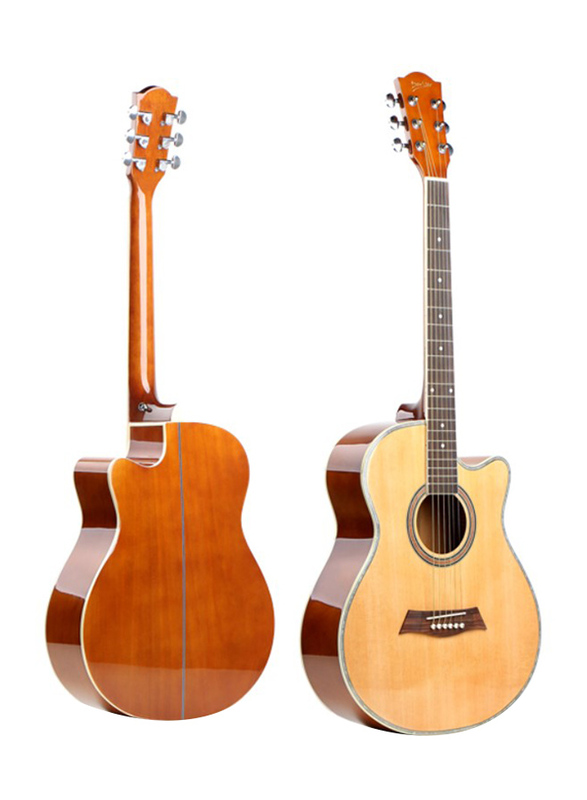 MegArya G41 Acoustic Guitar, Natural