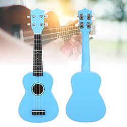 MegArya 21-inch Handmade High Quality Rose Wood Ukulele with Bag/Capo/Picks/Tuner/Strap and Cleaning Cloth, Blue