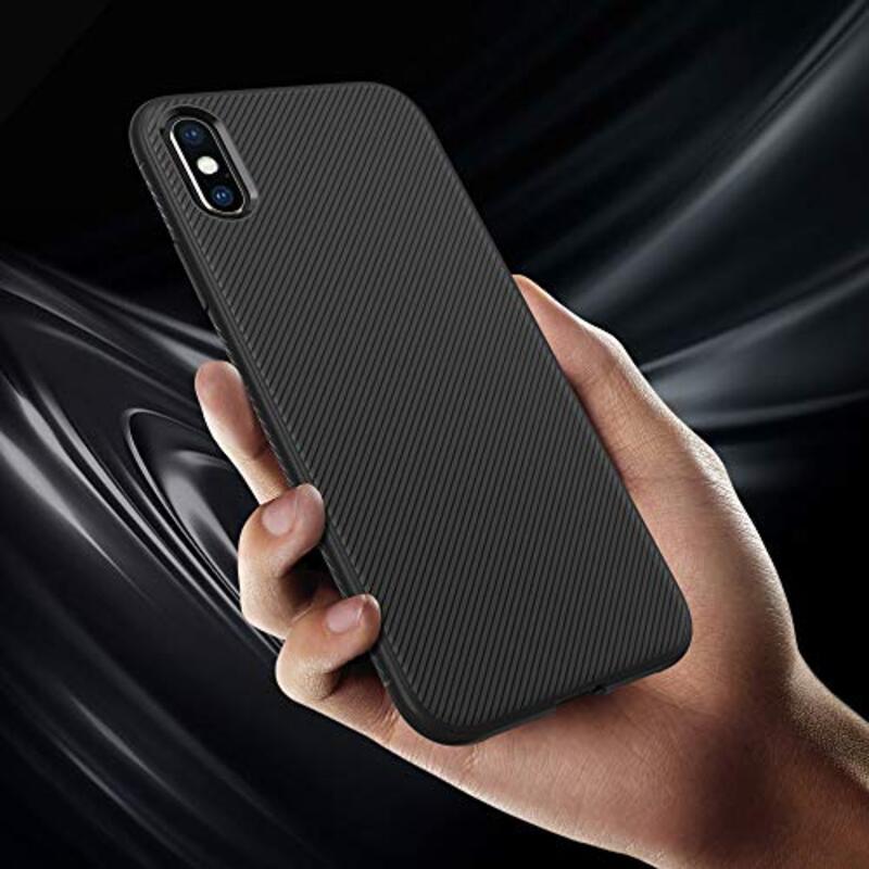 Brand Set Apple iPhone X TPU Mobile Phone Case Cover, Black