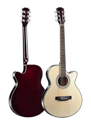 MegArya Cutaway Electro Acoustic Guitar, Rosewood Fingerboard, Natural