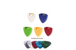 Mustang Guitar Picks & Guitar Pick Holder for Acoustic Guitar/Electric Guitar/Bass Ukulele, 11 Pieces, Multicolour