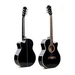 MegArya 40-inch Acoustic Guitar with Bag Strap Bag Capo Picks, Black