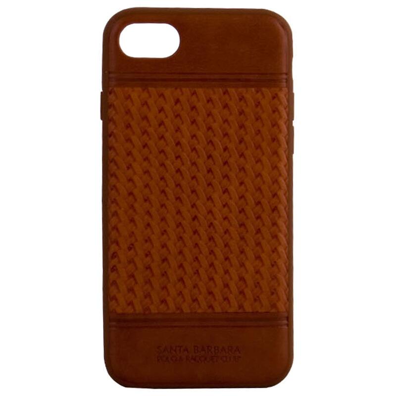 Santa Barbara Polo & Racquet Club Apple iPhone 7 Leather Mobile Phone Case Cover, Brown