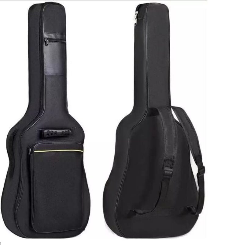 MegArya 38 inch Acoustic Guitar With Bag, Strap, Capo And Picks Complete Set For Students Beginners, Black