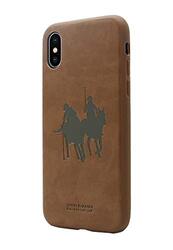 Santa Barbara Polo & Racquet Club Apple iPhone XS Polo Mobile Phone Case Cover, Brown