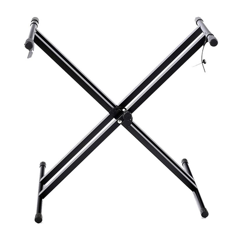 100cm High Portable X Type Stand for Piano/Keyboard/Synthesizer for 61/88 Keys (Colour :, Size : High 100Cm), Black