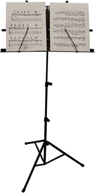 Chroma Cast CC-MSTAND Folding Music Stand with Carry Bag, Black