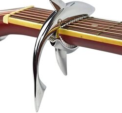 MegArya GK04 Guitar Capo Shark Shape, Silver