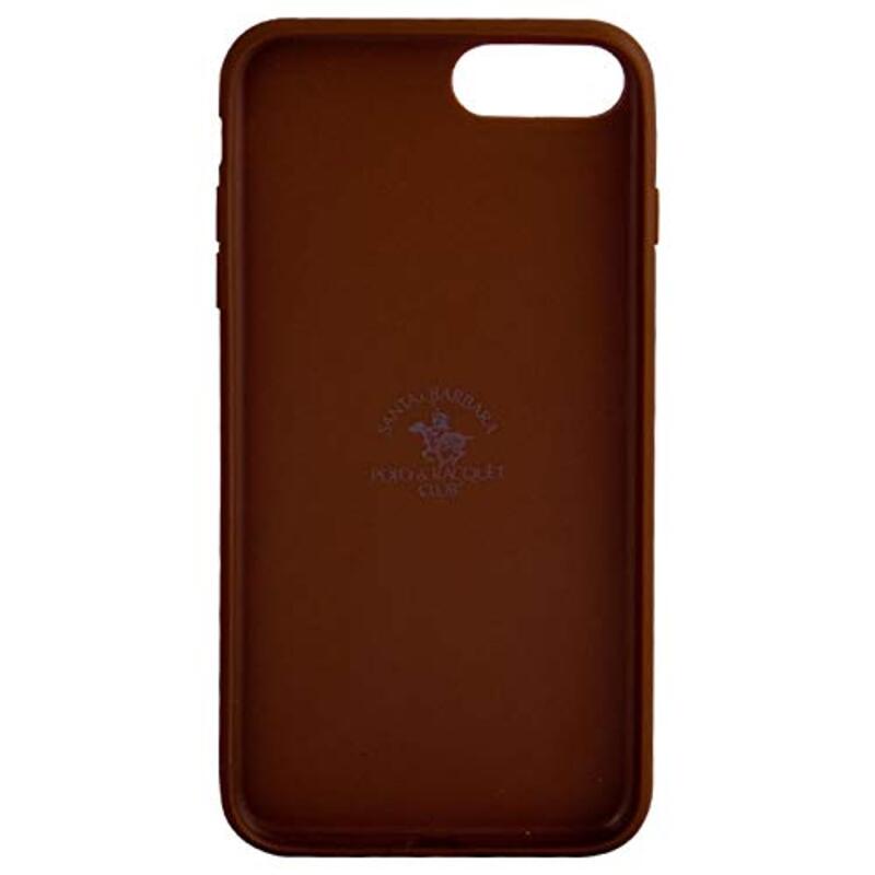 Santa Barbara Polo & Racquet Club Apple iPhone 7 Leather Mobile Phone Case Cover, Brown