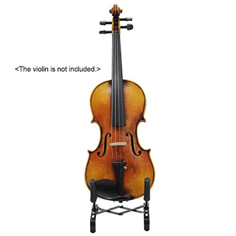 Decdeal Adjustable Universal Foldable Ukulele Violin Stand Bracket, Black