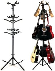 MegArya 9 Holder Vertical Style Multi-Stand for Guitar, Black