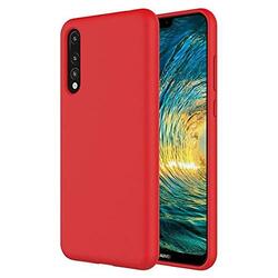 Huawei P20 Pro TPU Matte Soft Mobile Phone Case Cover, Red