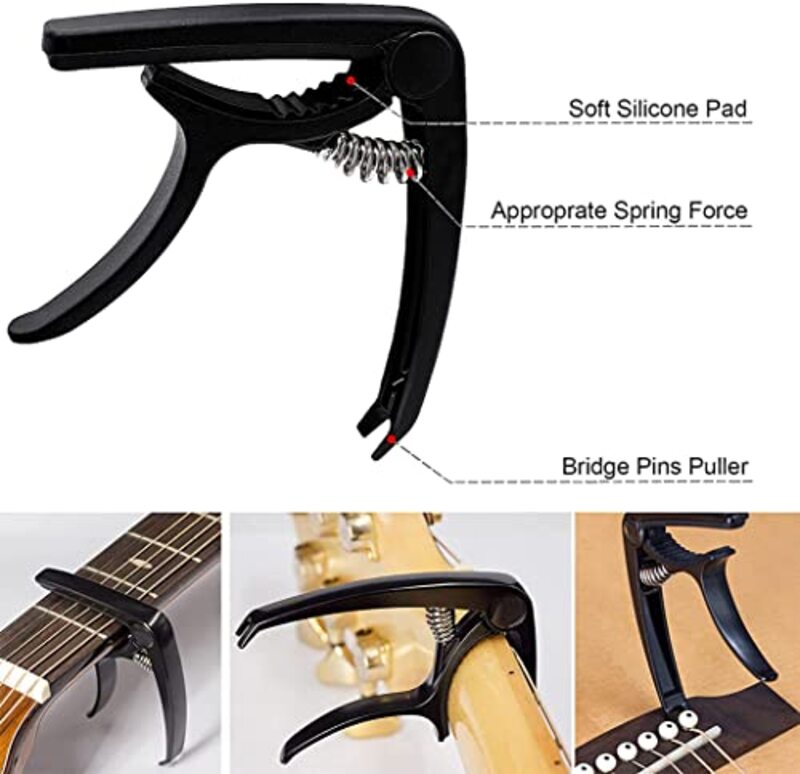 Exrp Guitar Accessories Kit, Acrylonitrile Butadiene Styrene Fingerboard, Multicolour