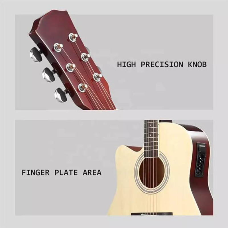 MegArya Cutaway Electro Acoustic Guitar, Rosewood Fingerboard, Natural