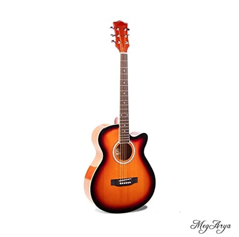 MegArya G41 TAS Acoustic Guitar, Rosewood Fingerwood, 3-Color Sunburst