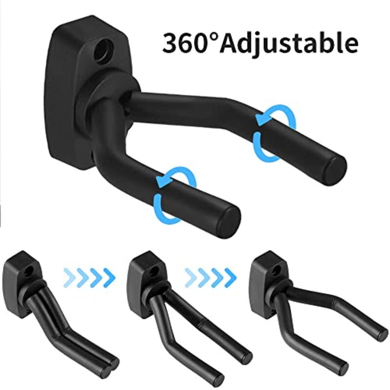 Newaner Guitar Stand Wall Mount, Pack of 6, Black