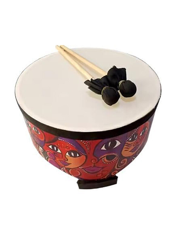 

MegArya Children Wooden Bongo Floor Tom Drum, Multicolour