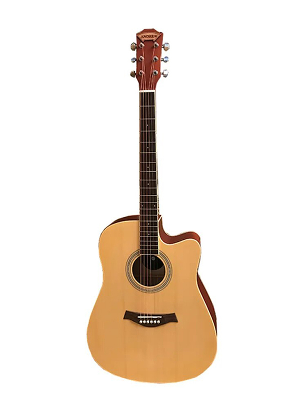 MegArya G38 Beginners Acoustic Guitar, Natural